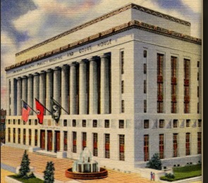 Nashville, TN Courthouse from vintage postcard