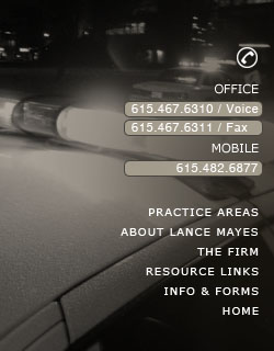 Police cars at the scene of a crime